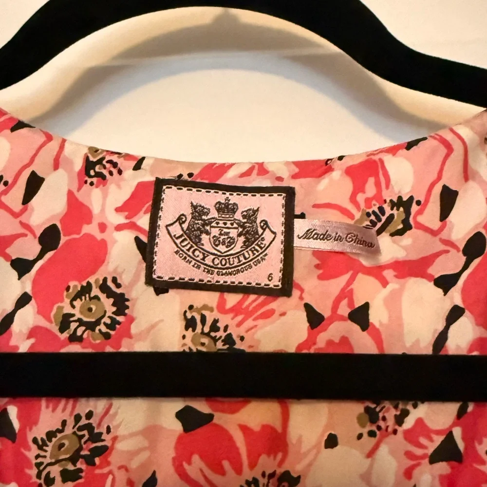 Juicy Couture Pink Floral Midi Dress - Picture 3 of 6